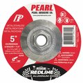 Pearl Redline Max A.O. DC Grinding Wheel 5 x 1/4 x 5/8-11 A/WA24R T-27 DCRED50H